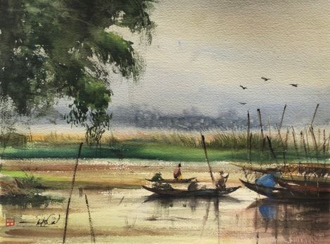 Chiều sông Thu